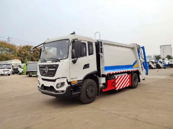 東風(fēng)天錦天然氣國(guó)六14方壓縮式垃圾車(chē)