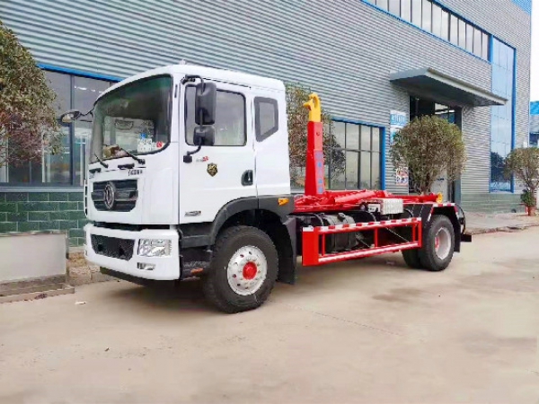 東風多利卡D9國六車廂可卸(鉤臂)垃圾車