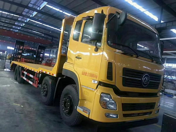 程力前四后八平板拖車