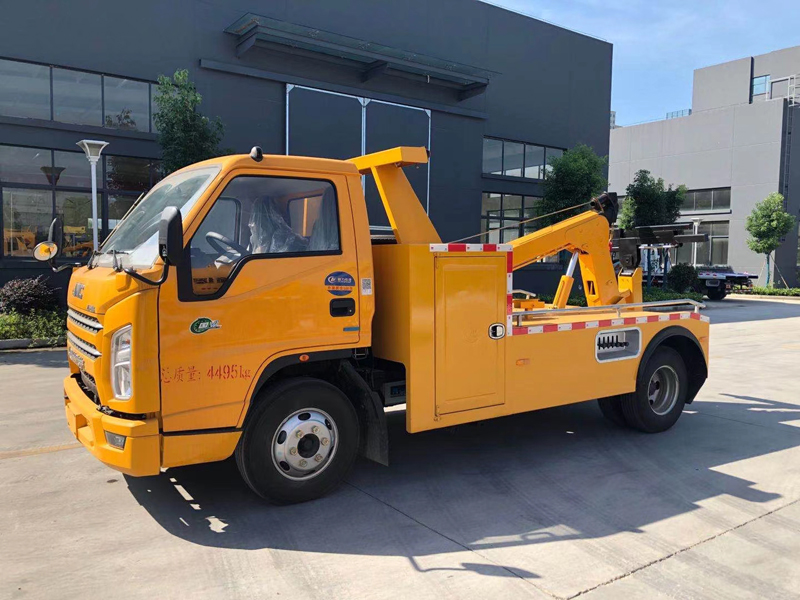 國六江鈴一拖一清障車拖吊聯體式