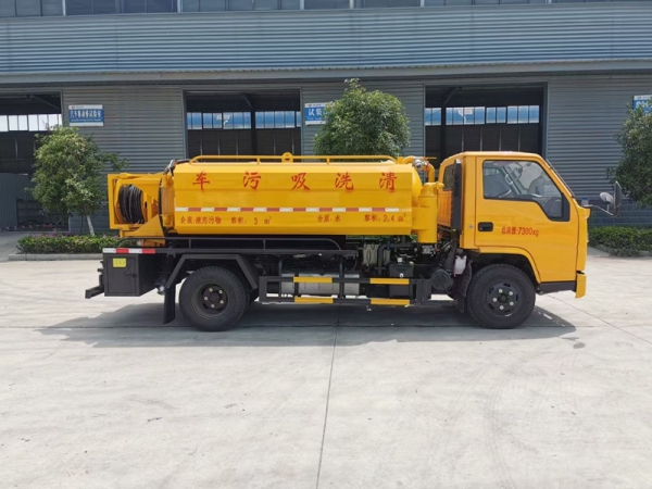 江鈴順達5方清洗吸污車，地下室專用